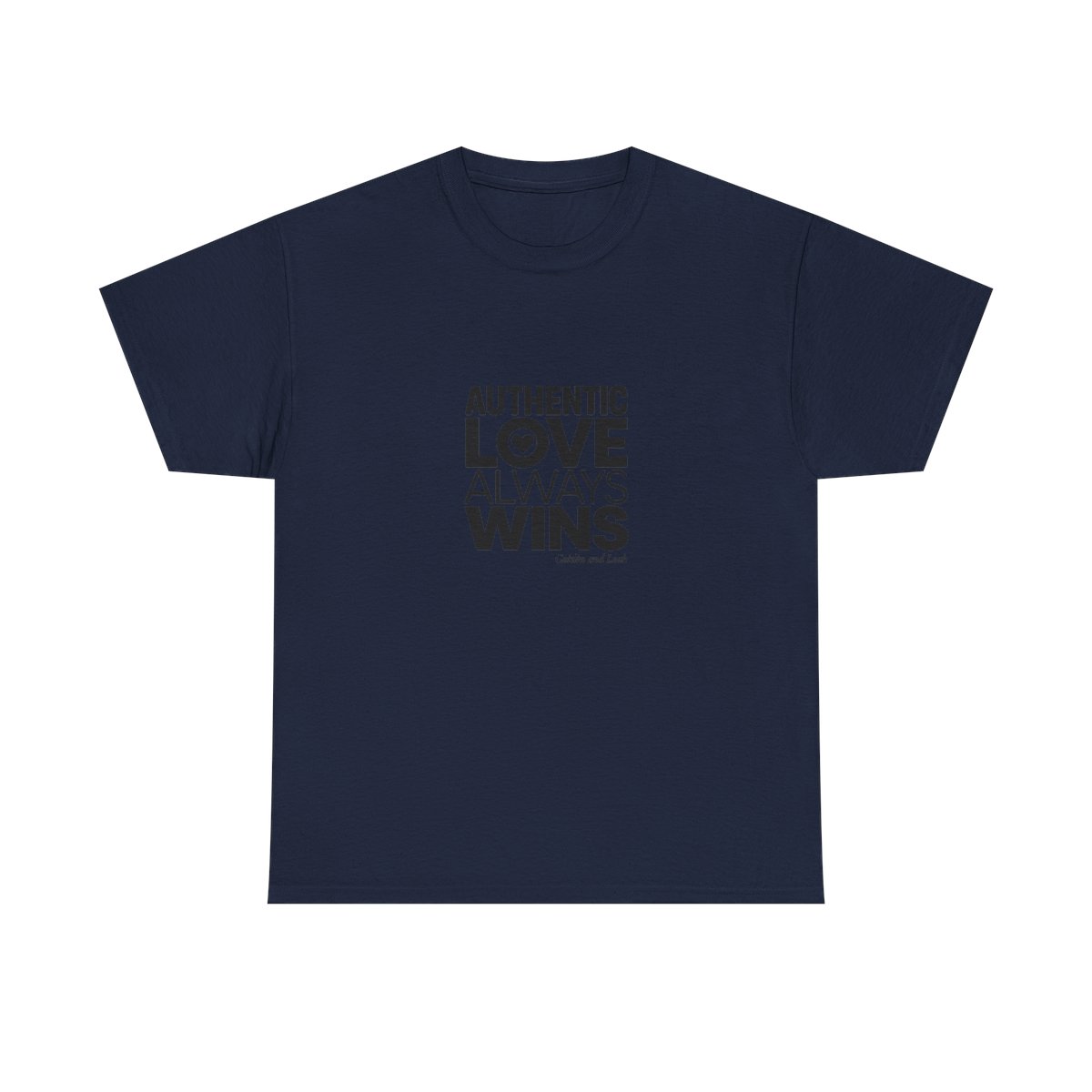 Caitlin and Leah "Authentic Love Always Wins" Unisex Tee - alternate angle 5, merchandise