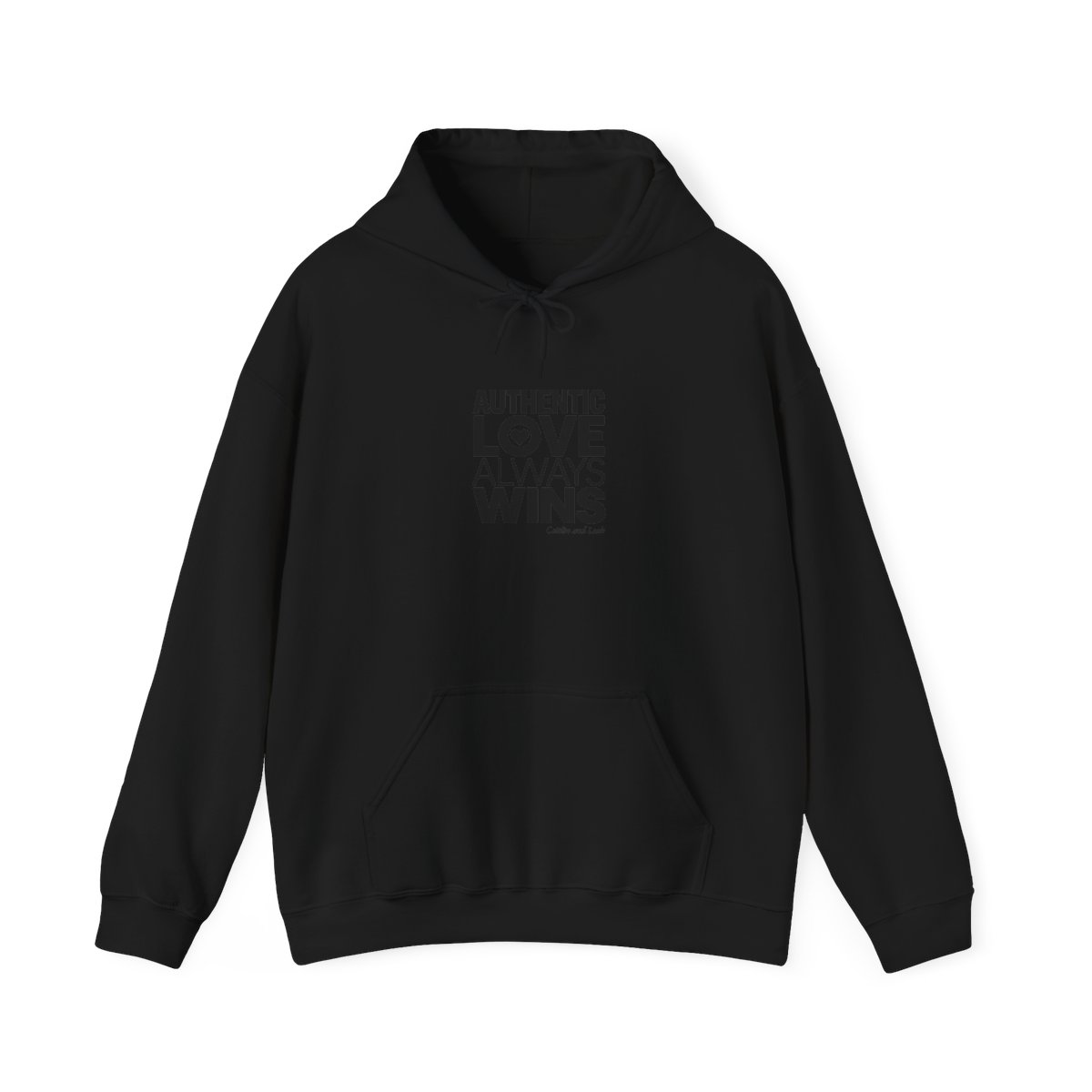 Caitlin and Leah "Authentic Love Always Wins" Hoodie - alternate angle 2, merchandise