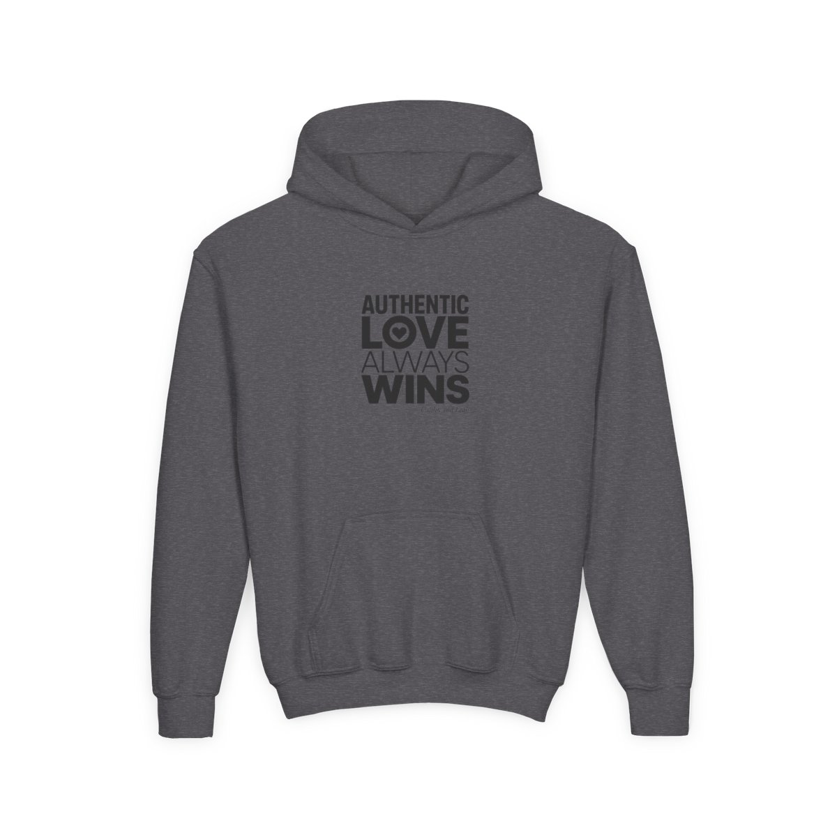 Caitlin and Leah "Authentic Love Always Wins" Kids Hoodie - alternate angle 4, merchandise