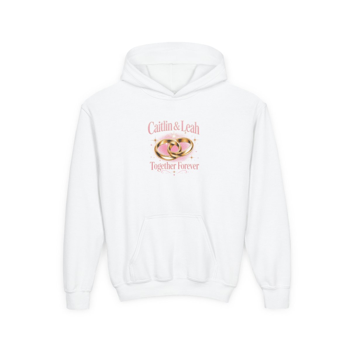 Caitlin and Leah "Caitlin & Leah" Kids Hoodie - alternate angle 2, merchandise