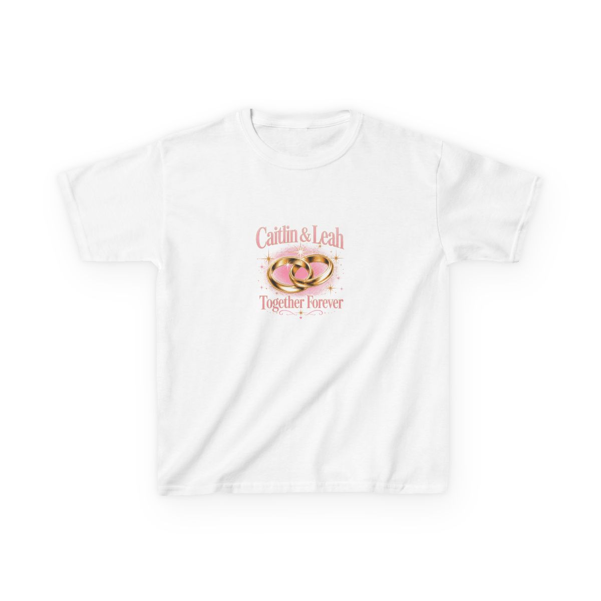 Caitlin and Leah "Caitlin & Leah" Unisex Kids Tee - alternate angle 2, merchandise